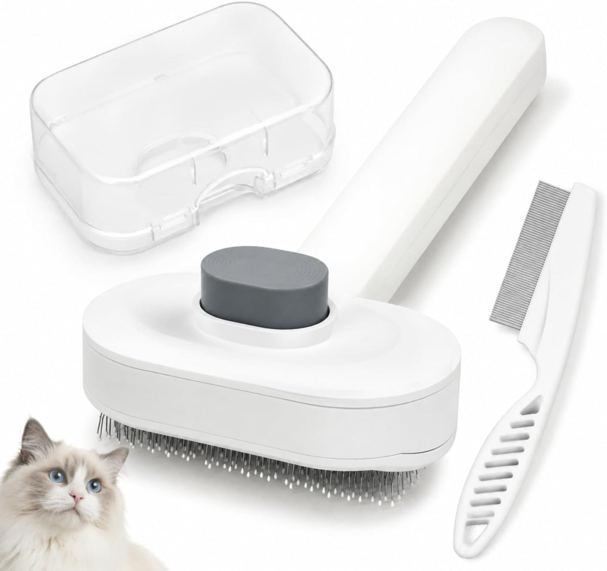 Self-Cleaning Slicker Brush