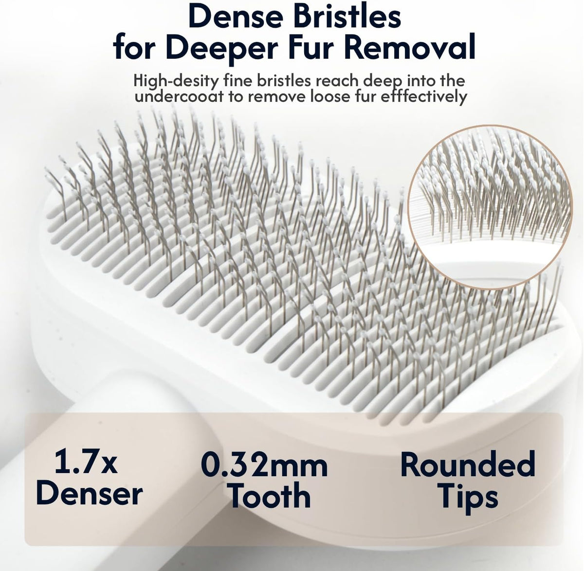 Cat Brush for Shedding, Self Cleaning Slicker Brush for Cats Dogs